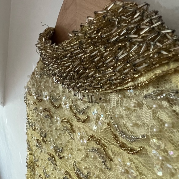 VTG 60s RARE beaded all over shift dress - Picture 9 of 16